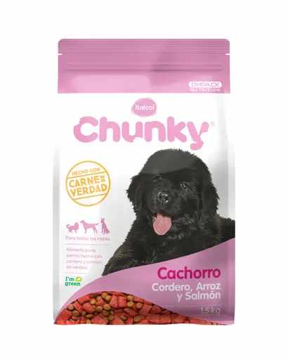 Chunky Alimento para Perro Cachorro Cordero y Salmon