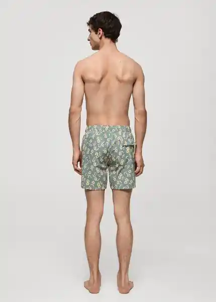 Short Bañador Papaya Khaki Talla M Hombre Mango