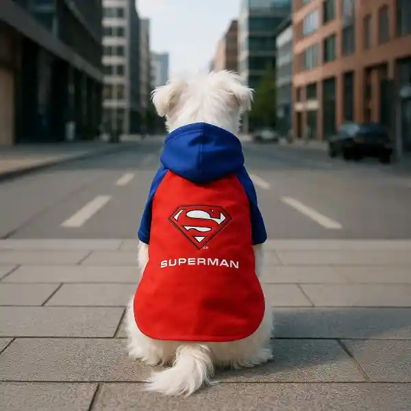 Accesorio Mascotas Sudadera Con Capucha Serie dc Superman Miniso