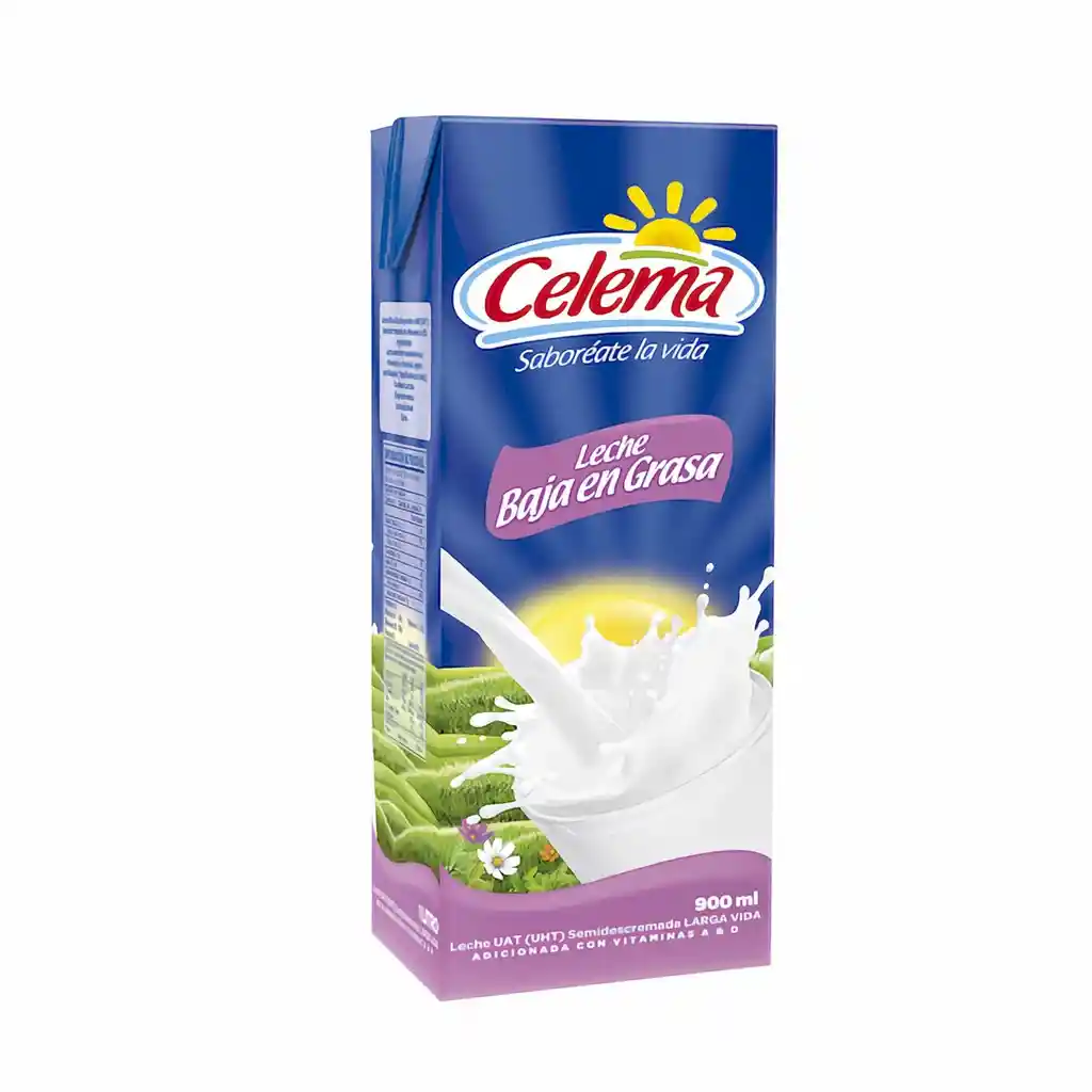 Celema Leche Uht Baja en Grasa