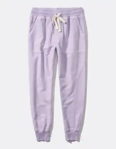 Pantalón Aerie Mujer Morado Talla X-SMALL American Eagle