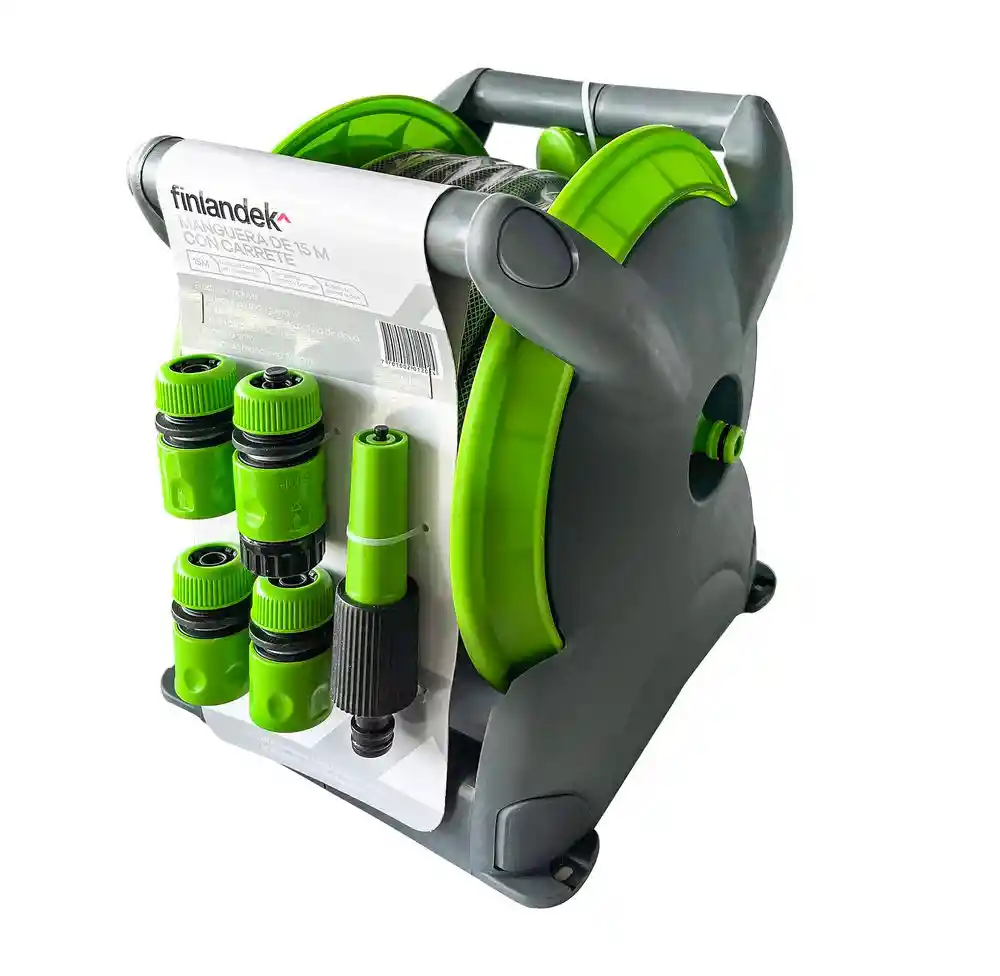 Manguera Con Carrete Finlandek Tw-112308 15 Metros