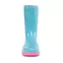 Los Gomosos Botas Ajustar Matriz Aguamarina y Fucsia Talla 23