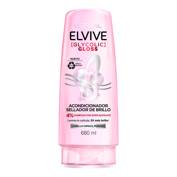 Acondicionador Elvive Loreal Paris Glycolic Gloss 680 ml