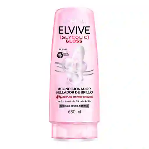 Acondicionador Elvive Loreal Paris Glycolic Gloss 680 ml