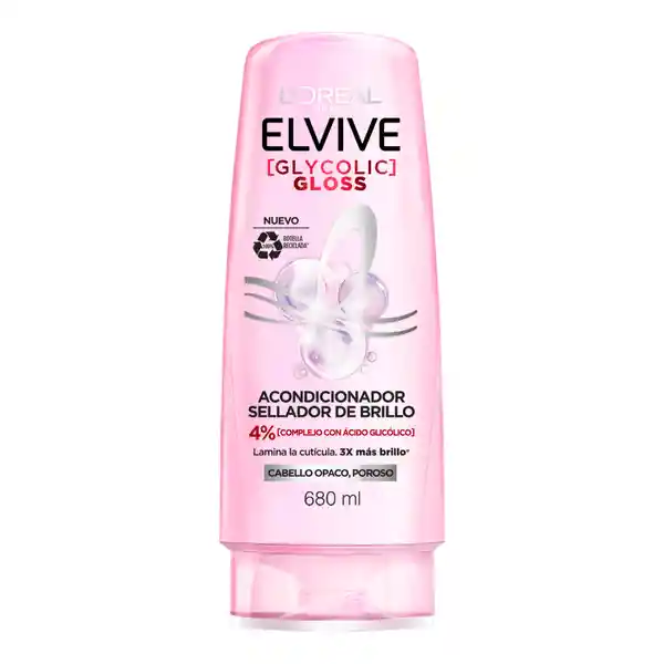 Acondicionador Elvive Loreal Paris Glycolic Gloss 680 ml
