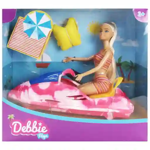 Debbie Playa Jetski Muñeca X1 Surtido