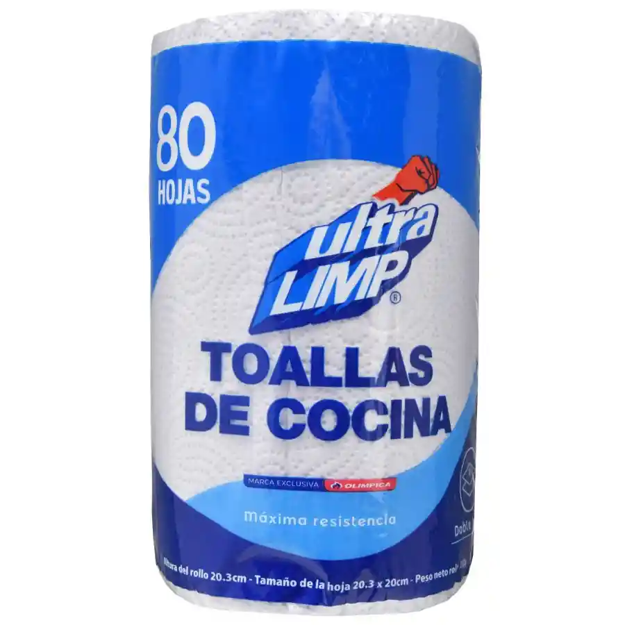 Toalla Coc Ultralimp Dob Hoj X80 Hojas