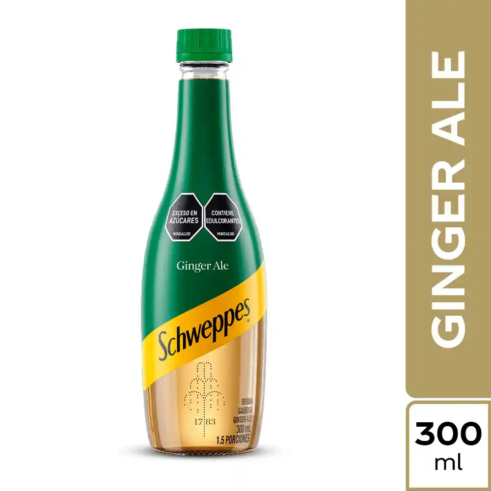 Schweppes Gaseosa Ginger Ale 300 mL