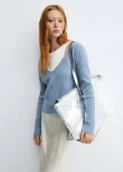 Jersey Bateman Azul Talla S Mujer Mango