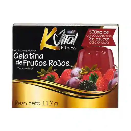 Kvital Fitnes Gelatina de Frutos Rojos