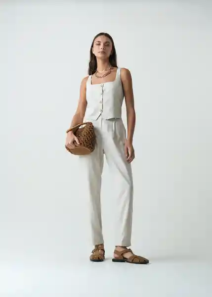 Camisa Gussi Mujer Crudo Ballueca Claro T S 412G371 Naf Naf