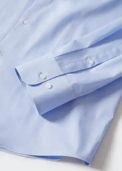 Camisa Emérito Celeste Talla L Hombre Mango