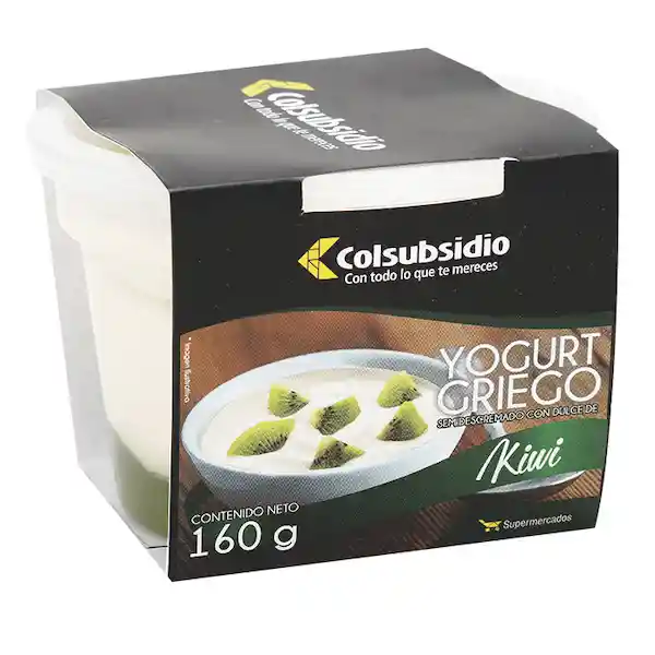 Yogurt Griego Colsubsidio Kiwi