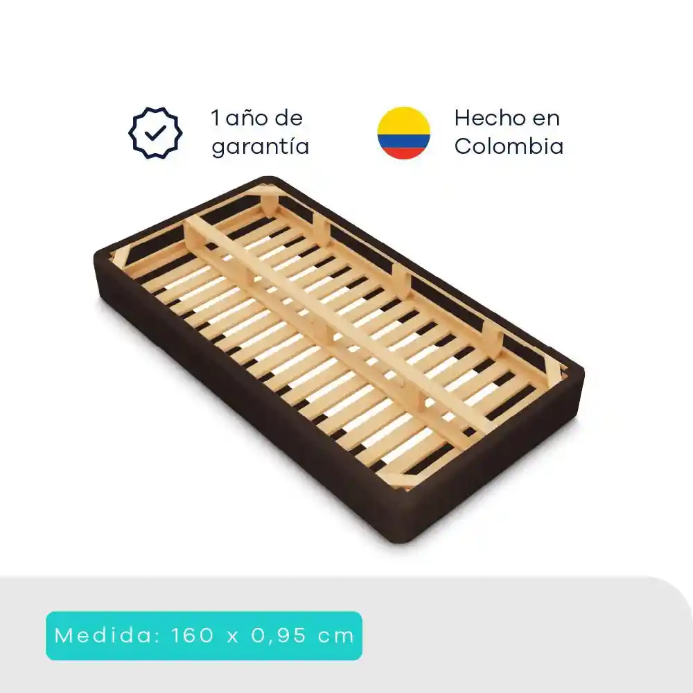 Sommier Essencial Café 160x0.95 Comodisimos Esecf6004pme14