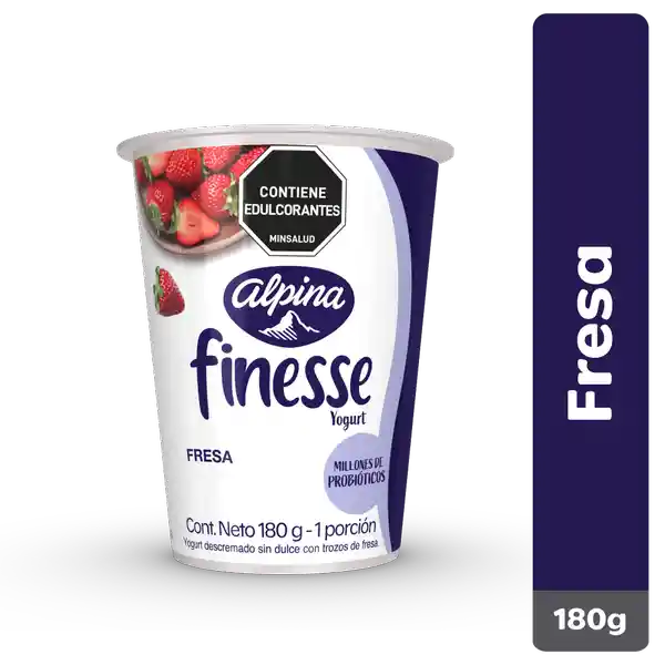 Finesse Yogurt con Probióticos Sabor a Fresa