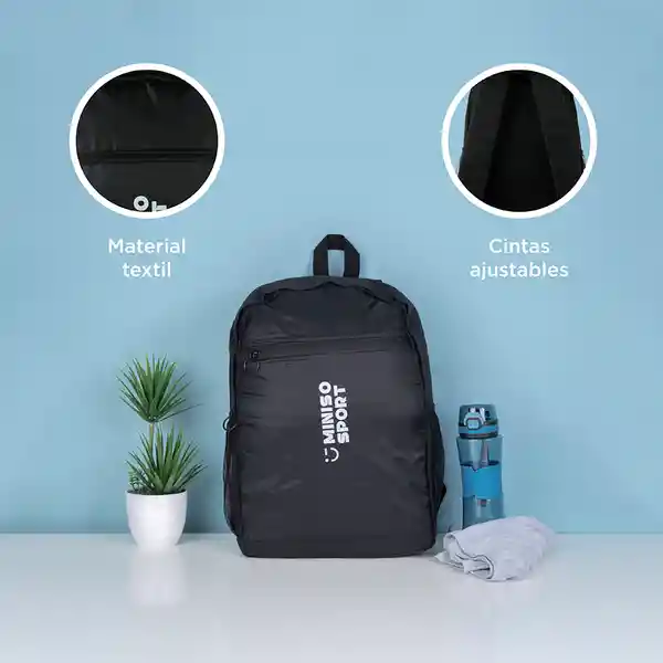 Mochila Deportiva Sport Series 4.0 Negro Miniso