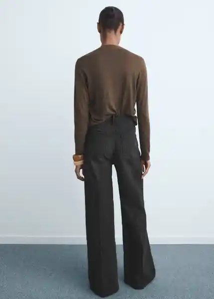 Jean Elise Tejano Negro Talla 36 Mujer Mango