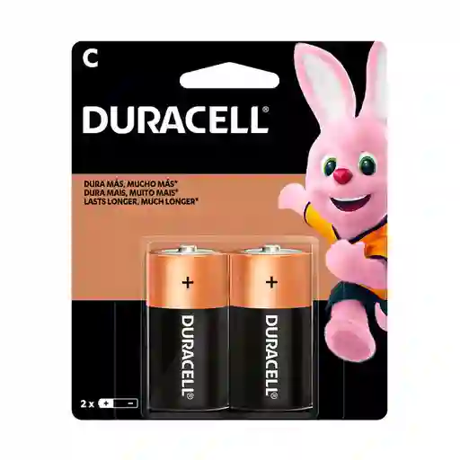 Duracell Pila Alcalina C X 2 - Bs 2 Un