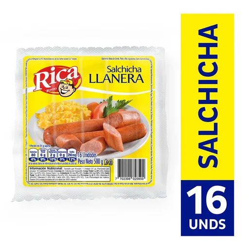 Rica Rondo Salchicha Llanera