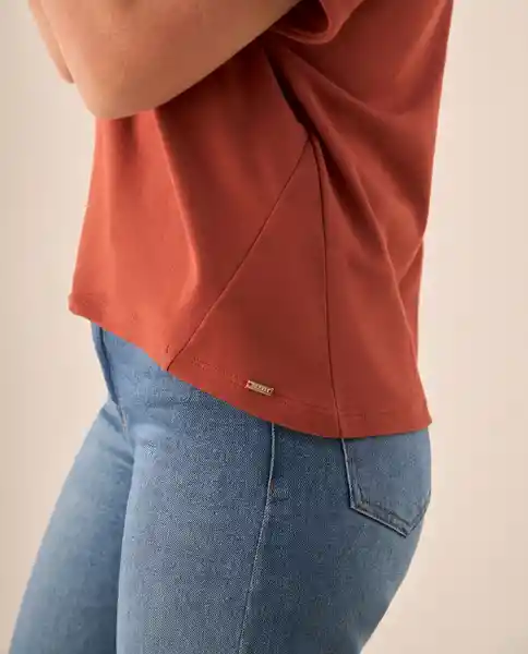 Camiseta Naranja Terracota Oscuro Talla S 409G005 Esprit