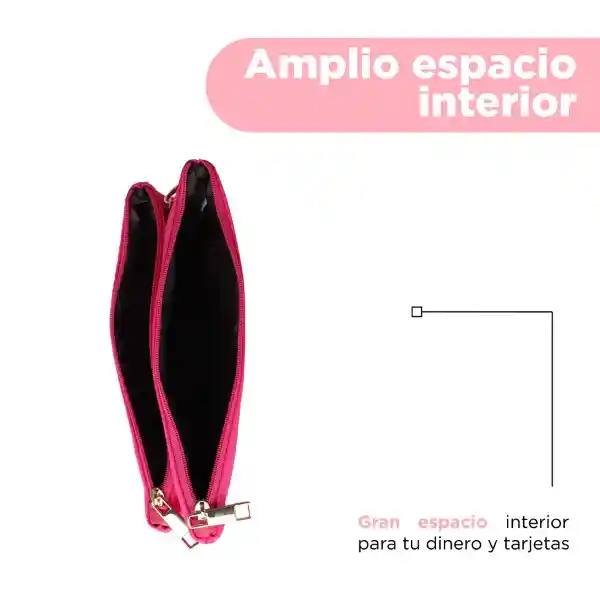 Bolso Multiuso Con Asa de Mano Rosa Serie Miniso