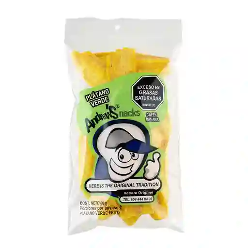 Platano Verde Andrewsnacks Snack