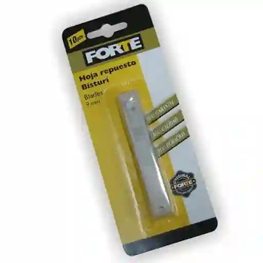 Forte Hoja Repuesto Bisturí 9 mm