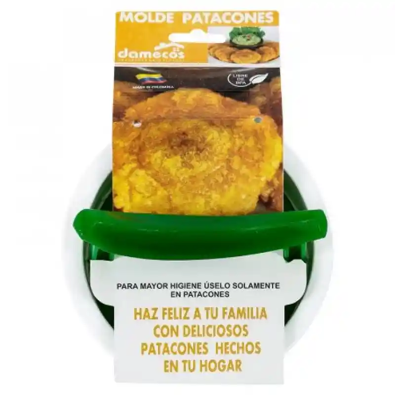 Damecos Molde de Patacones Redonda