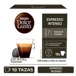 Cápsulas de Café NESCAFÉ DOLCE GUSTO Espresso Intenso x 80g