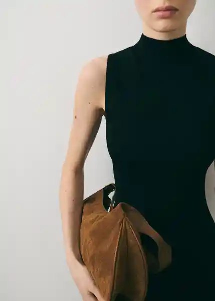 Bolso G Garland Cuero Talla 99 Mujer Mango