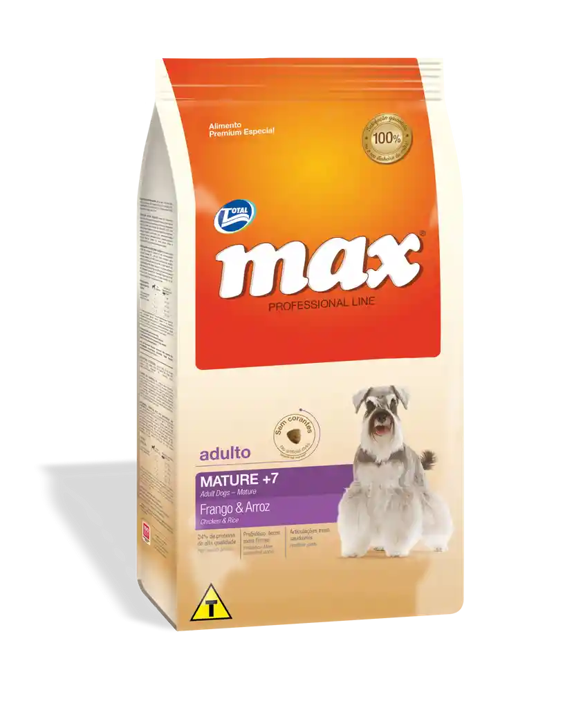 Total Max Alimento para Perro Mature 7+ Pollo y Arroz