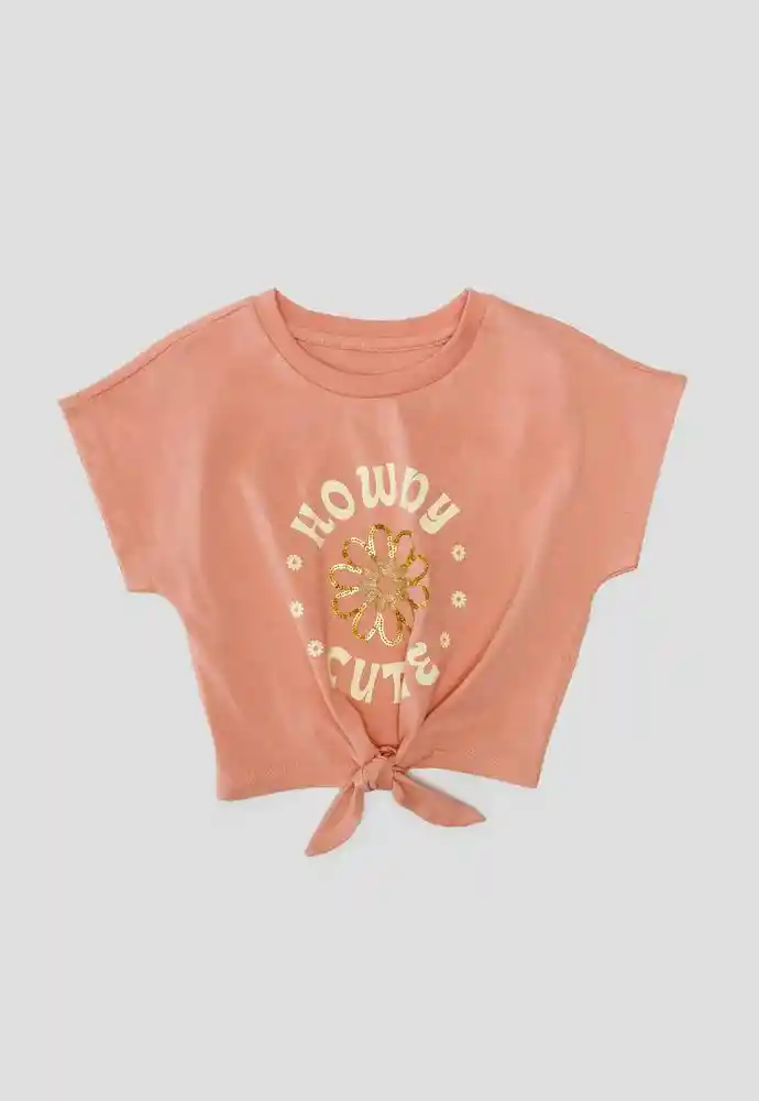 Camiseta Manga Corta 18/24mese-rosado