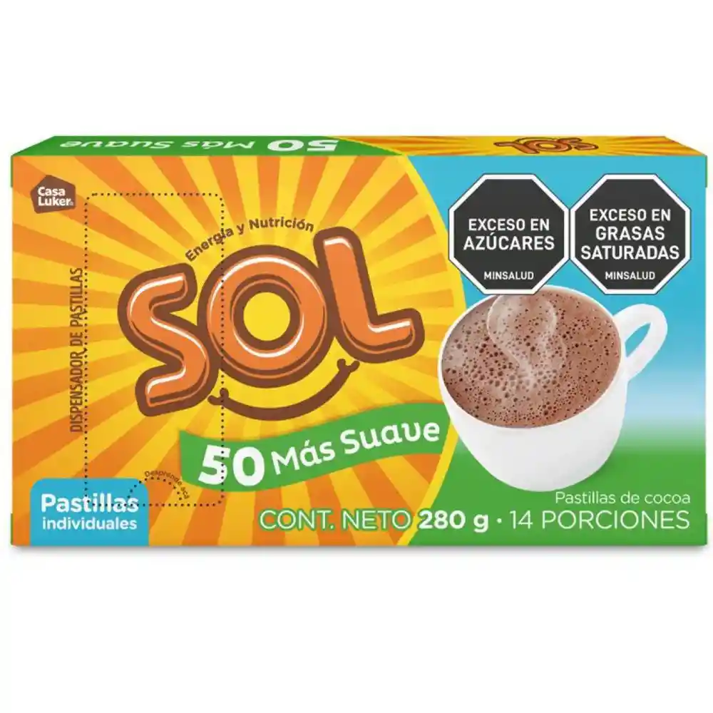Chocolate Sol Pastillas Individuales Más Suaves (280 Gr)