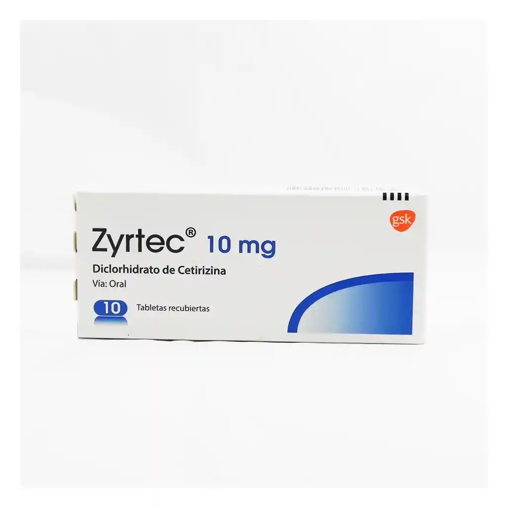 Zyrtec Glaxo Smithkline Colombia 10 Mg 10 Tabletas