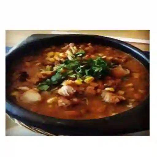 Combo Cazuela de Frijol Paisa/carne Desmechada + Bebida