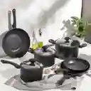 Set de Olla Aluminio Forjado Negro Ambiente Gourmet