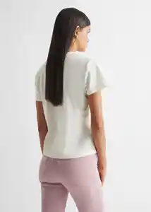 Camiseta Creative Off White Talla 21 Teen Niñas Mango