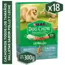 Snack galletas para perros cachorros Dog Chow todos los tamaños x 300gr
