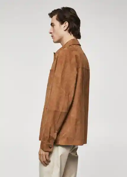 Chaqueta Cazadora Garden Camel Talla L Hombre Mango