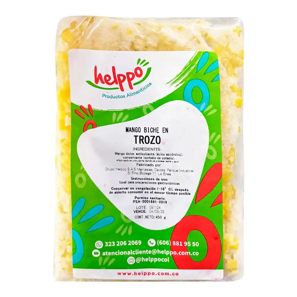 Pulpa de Fruta Helppo de Mango Biche