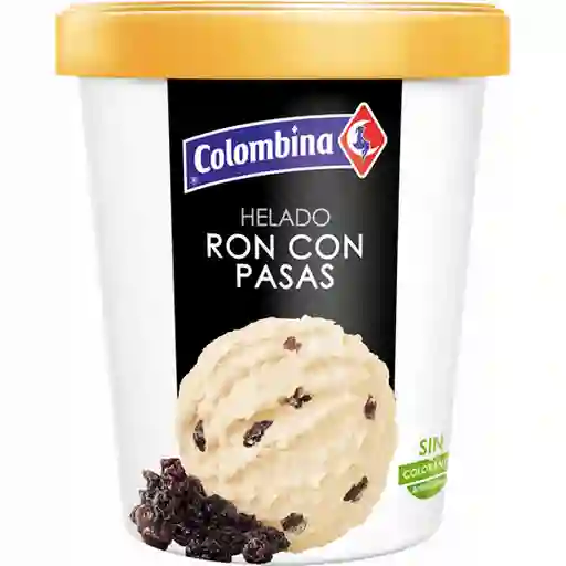Colombina Helado Cremoso Sabor Ron con Pasas