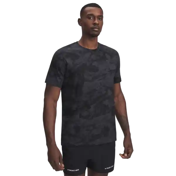 Under Armour Camiseta Rck Aop Lifestyle Hombre Negro Talla SM