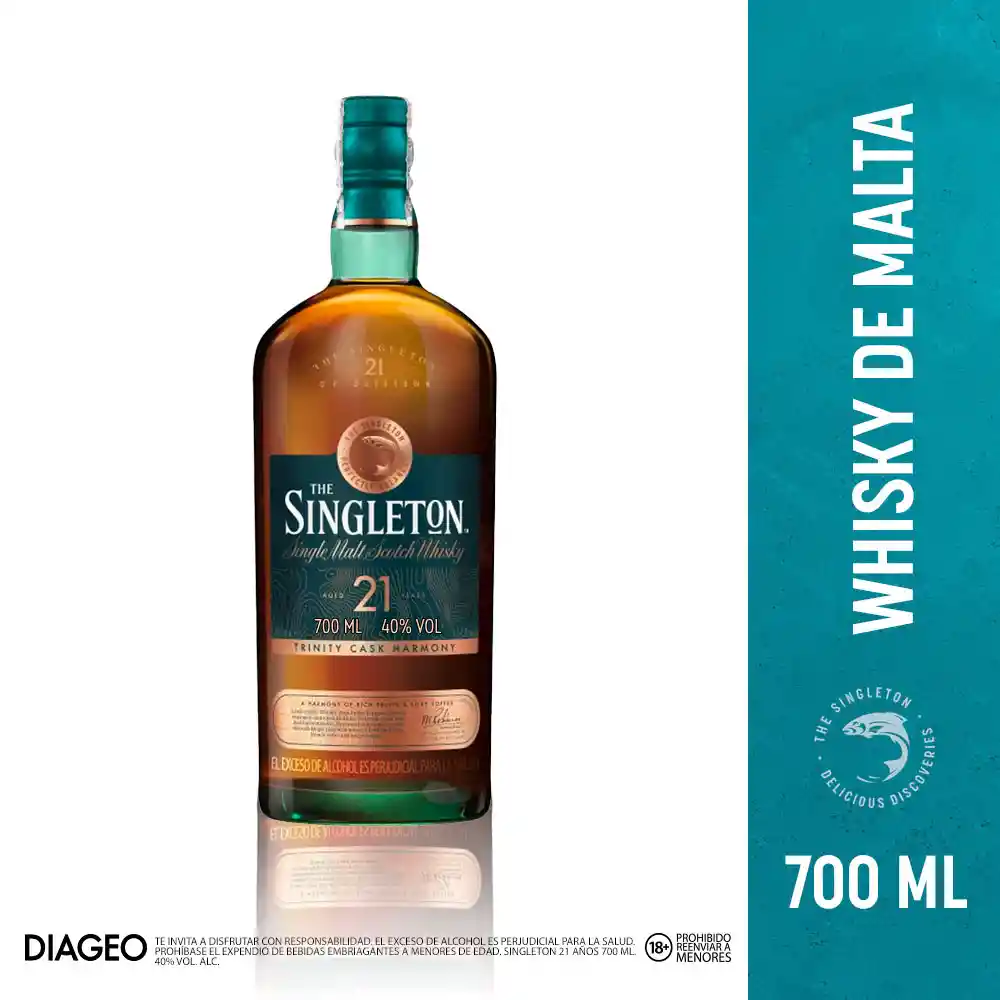 Singleton Dufftown 21 Años whisky de malta escocés 700 ml