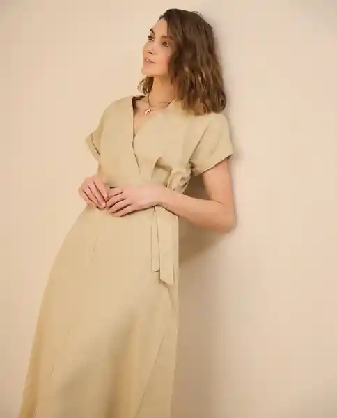 Vestido Albarizo Beige Medio Talla XL 692G002 Esprit
