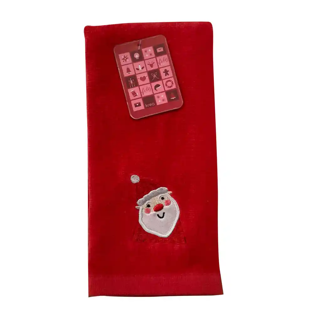 Toalla Visita Navidad Diseño Santa Krea