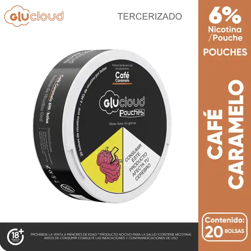 Glucloud Nicotina Pouches Café Caramelo (6 mg)