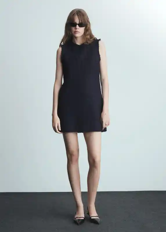 Vestido Tina Marino Talla Xs Mujer Mango