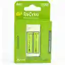 Gp Recyko Cargador de Pilas 1300 Mah + Pilas AA