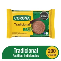 Corona Chocolate de Mesa Tradicional Pastillado
